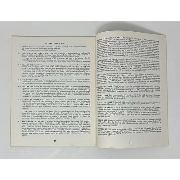 Judges Guild Dark Tower Fantasy Game Aid 1980 Advanced Dungeons & Dragons #88 - Picture 6 of 14